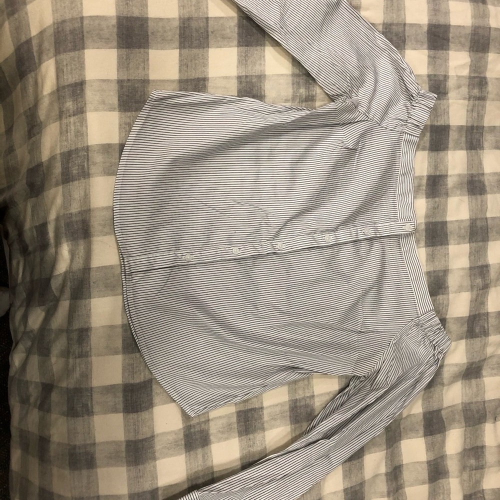 Express off the shoulder dress shirt